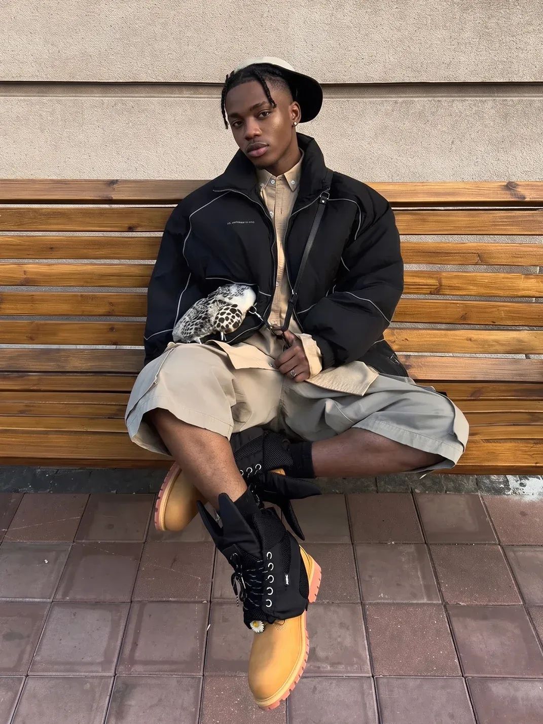 ADC | Yellow Nubuck Leather Work Boots With Shoe Covers