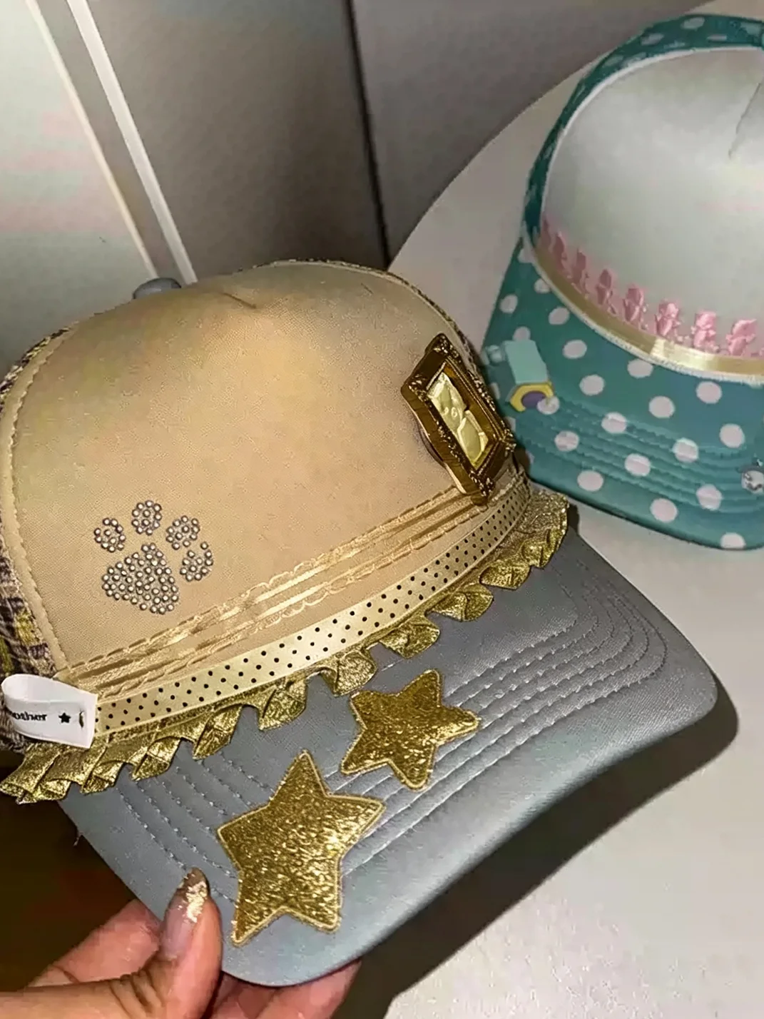 Wolf Grandmother | Retro Embroidered Mesh Bear Baseball Cap