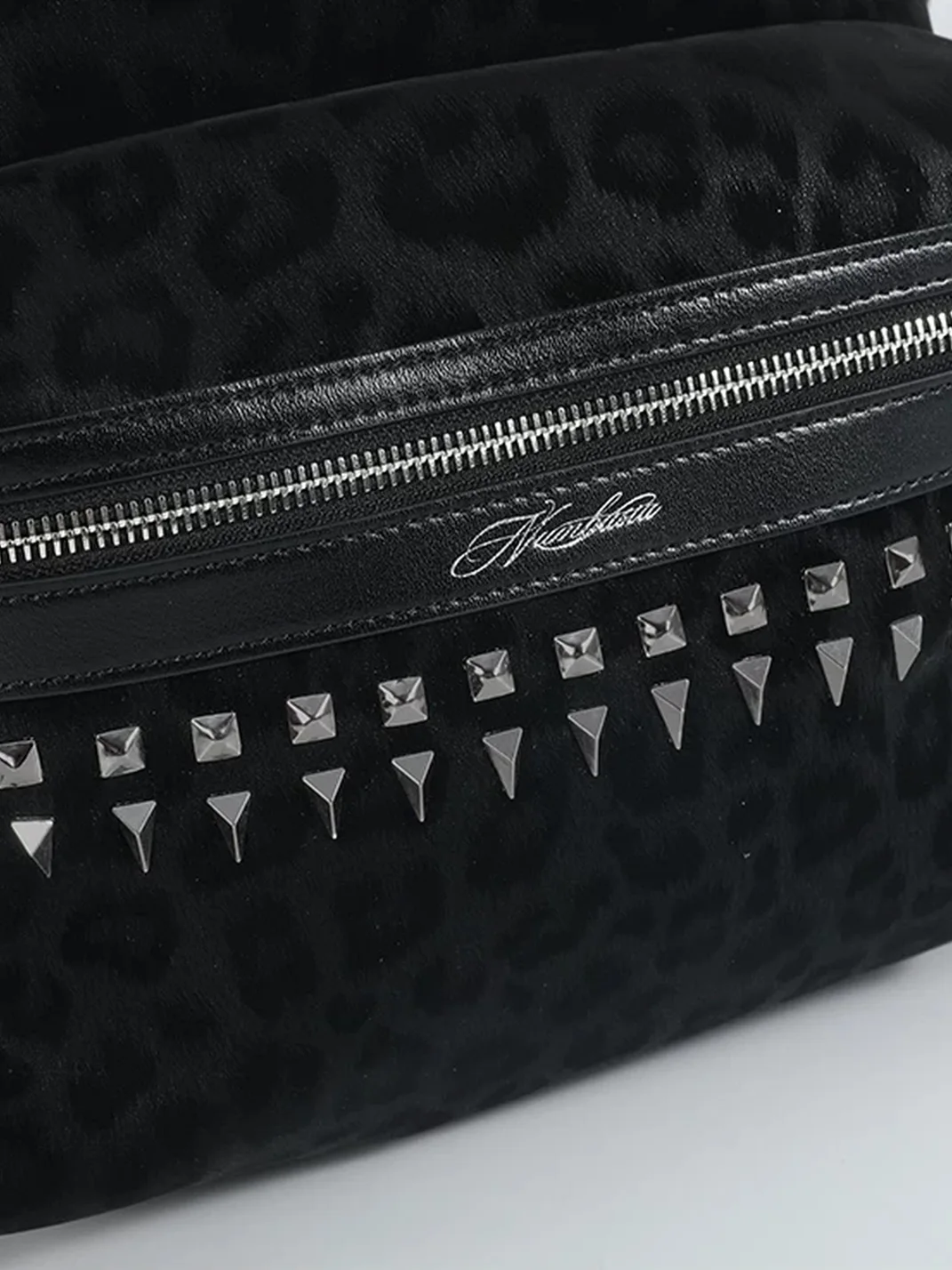 NumbAsia | Leopard Pattern Studded Backpack