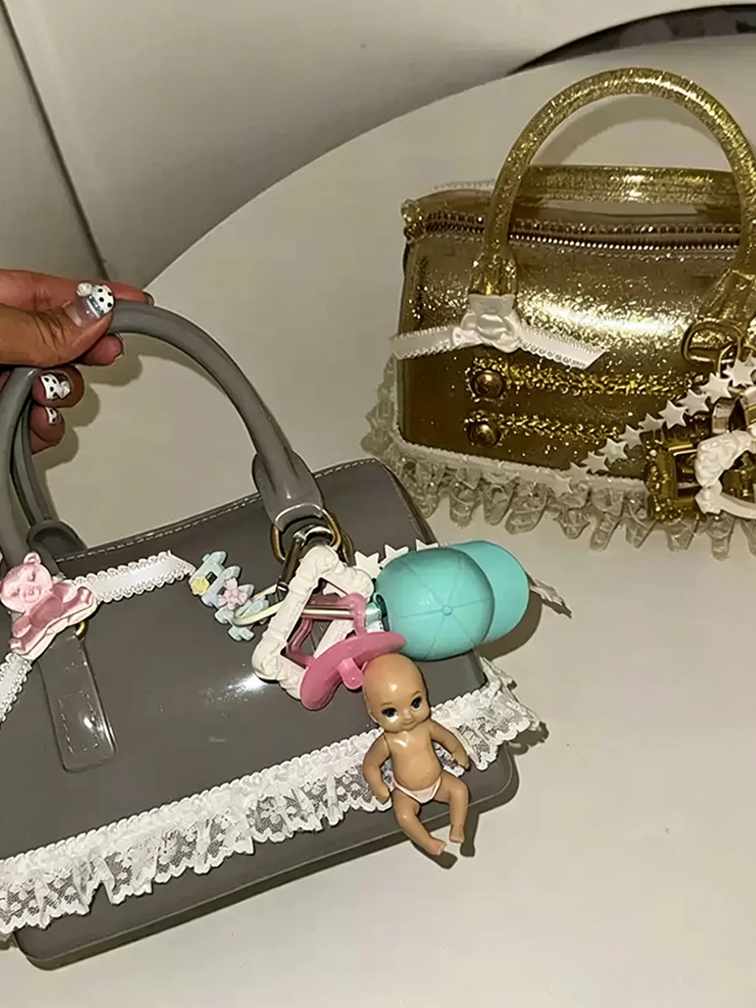 Wolf Grandmother | PVC Jelly Handbag Charm