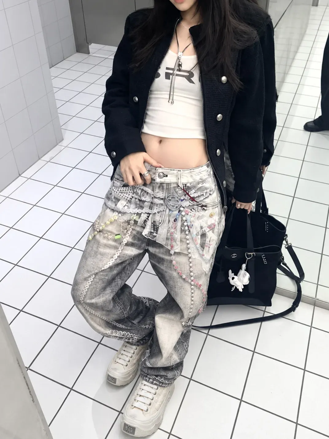 Shootbrand | Distressed Platform Retro Canvas Sneakers