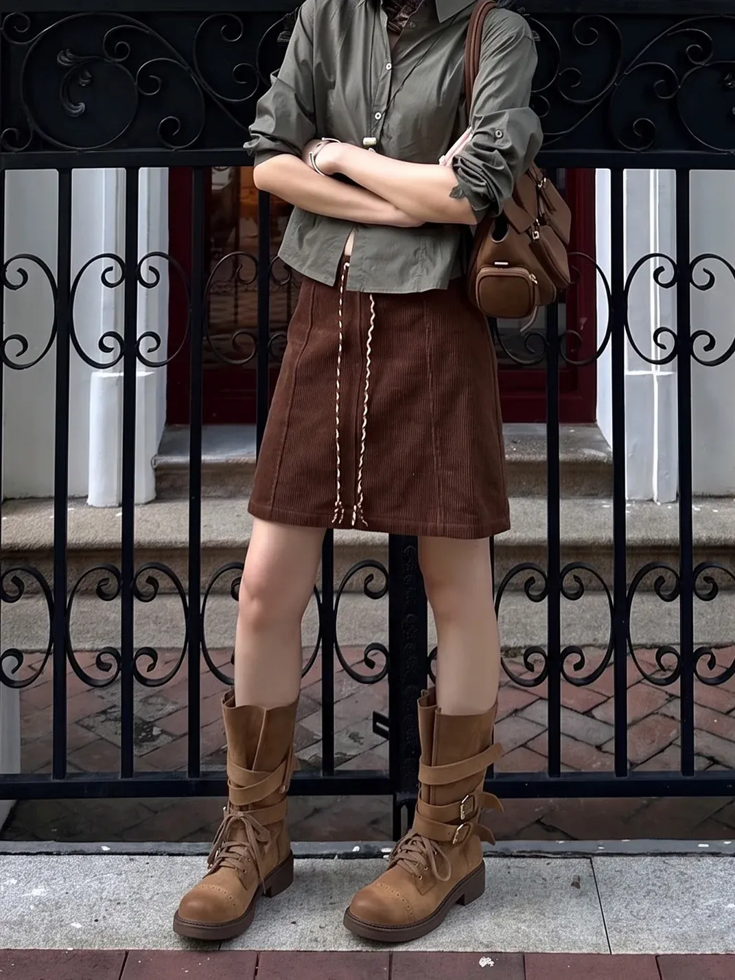 In lucky | Round Toe Western Biker Boots