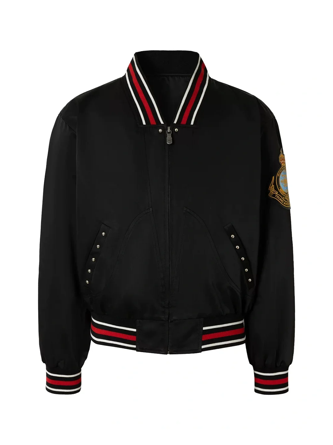 YADcrew | Embroidered Crown Bomber Jacket