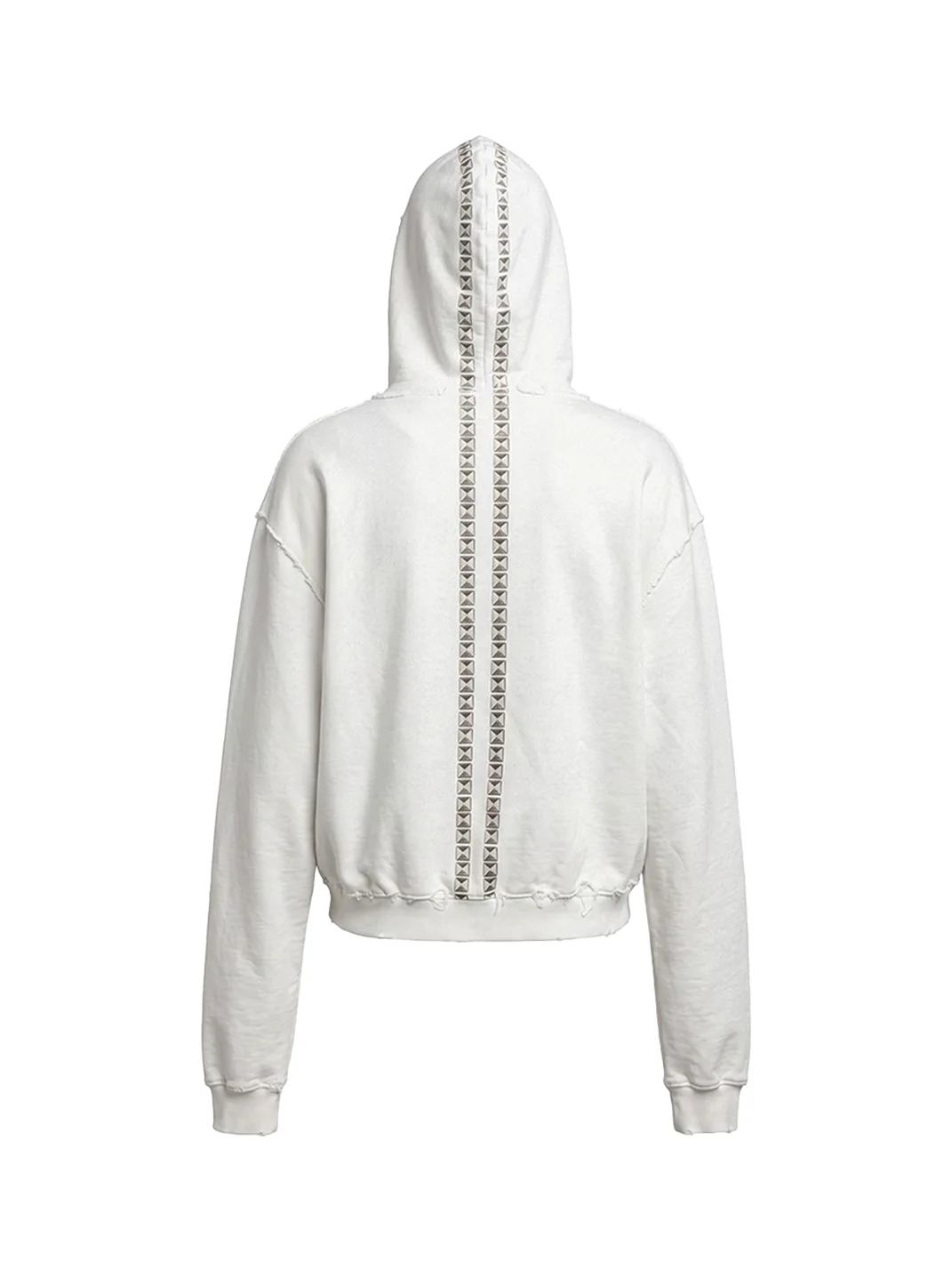 DND4DES | Oversized Studded Graphic Zip-Up Hoodie