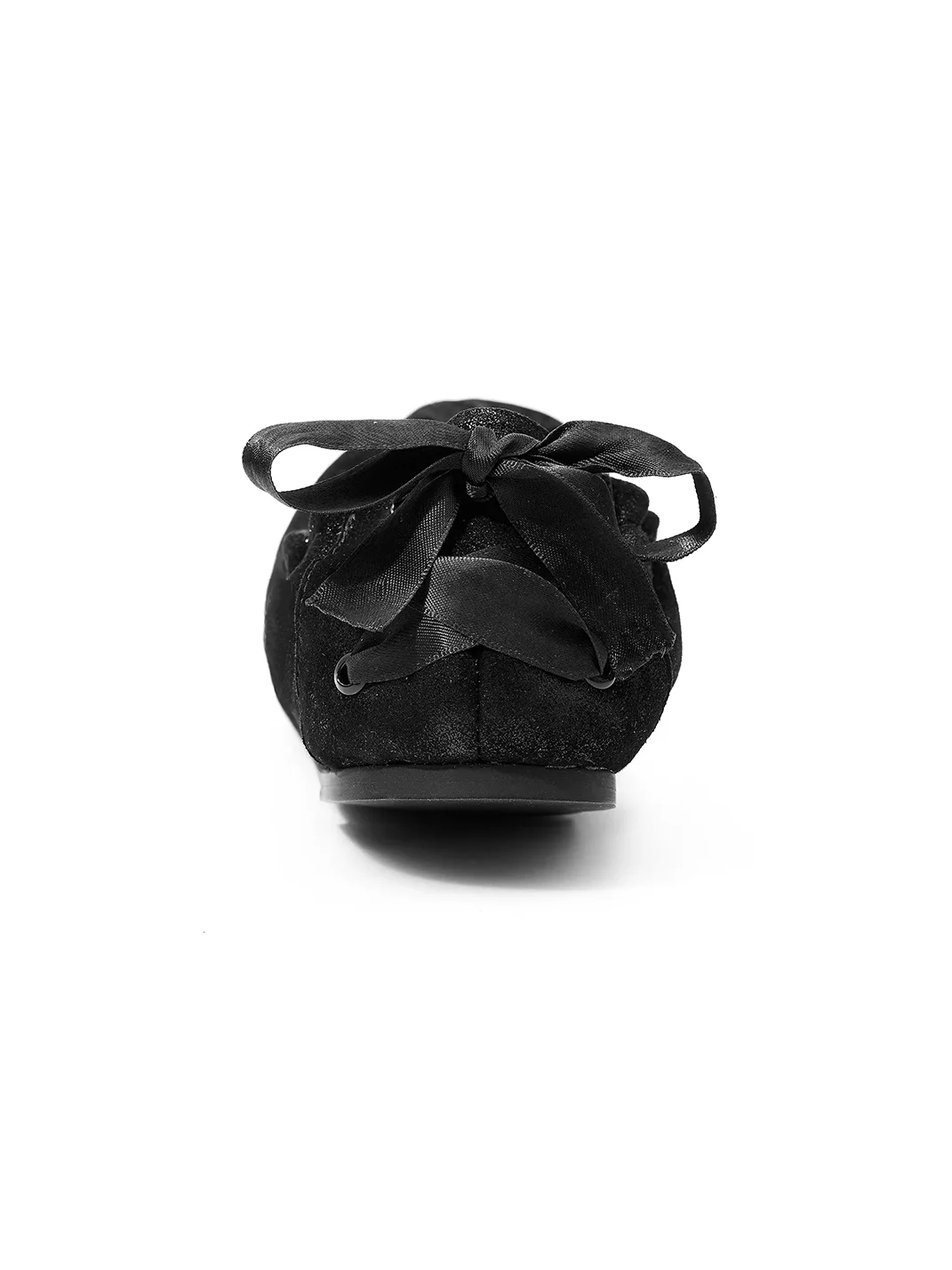 SOHATW | Swan Lace-Trimmed Lambskin Ballet Flats