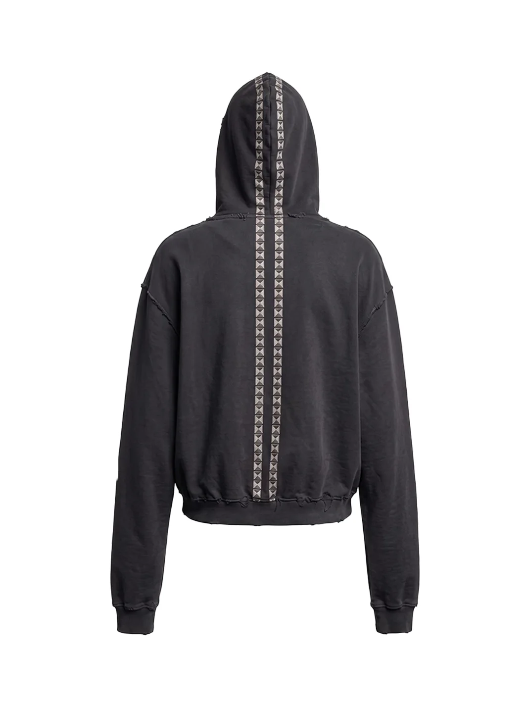 DND4DES | Oversized Studded Graphic Zip-Up Hoodie