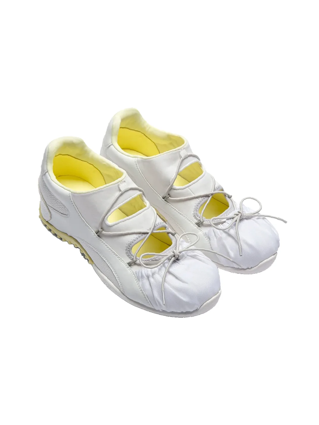 Grape online | Colorblock Cutout Lace-Up Mary Jane Trainers
