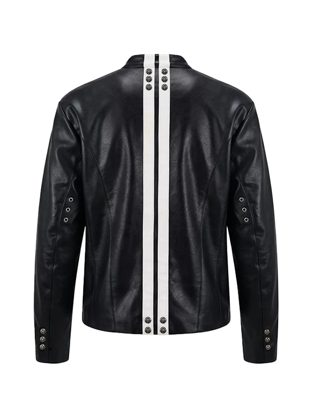 DND4DES | Loose Contrast Stripe Racing Biker Jacket