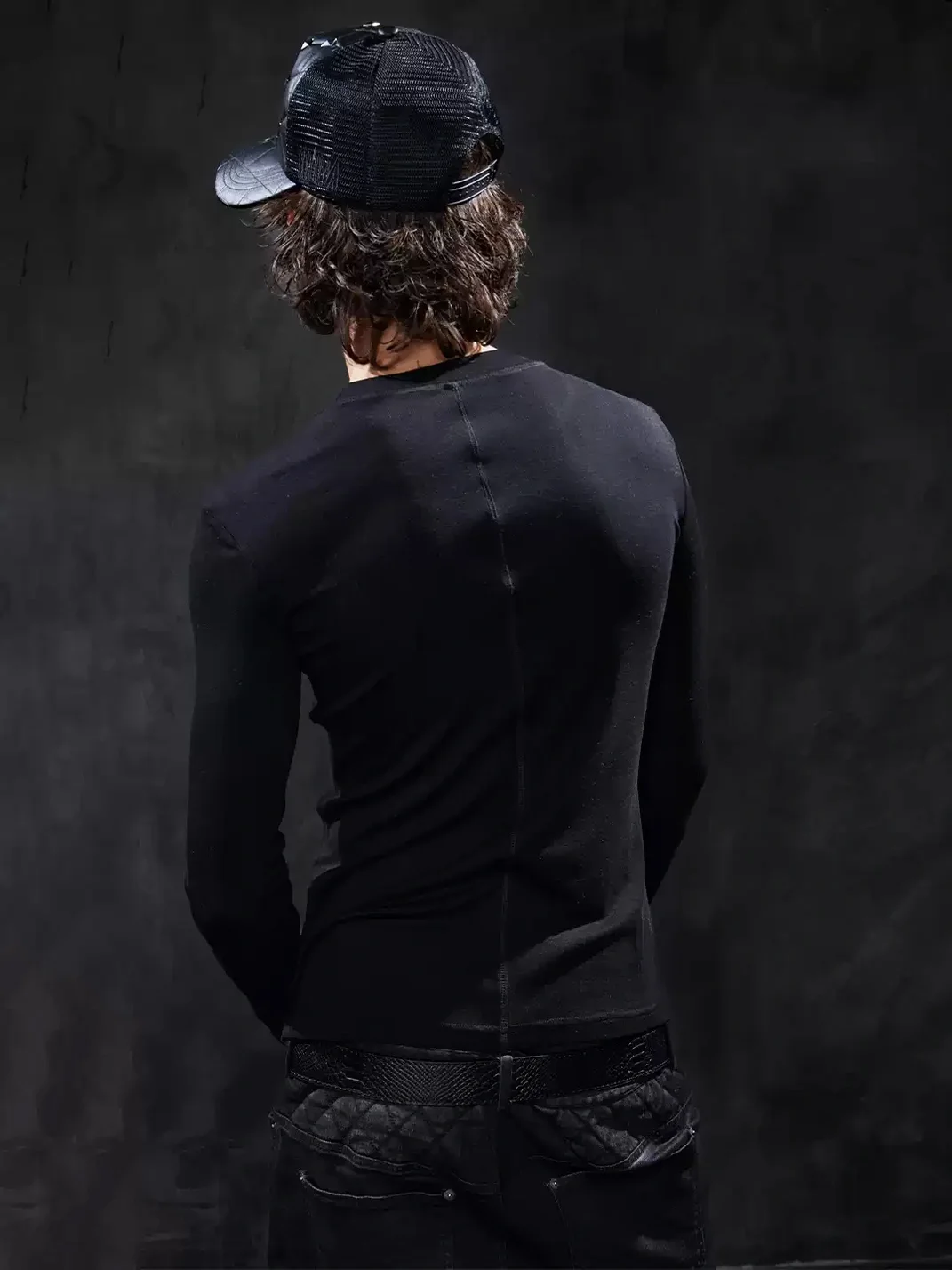 DND4DES | Slim Fit Bullet Print Long Sleeve T-Shirt