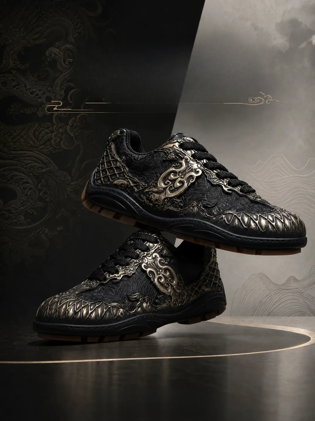 SGSX | Retro Armor Pattern Casual Sneakers