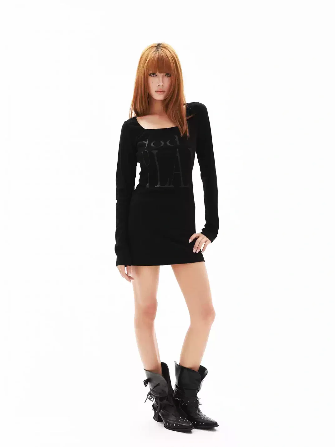 Gods plan | Rhinestone Angel Wing Bodycon Mini Dress