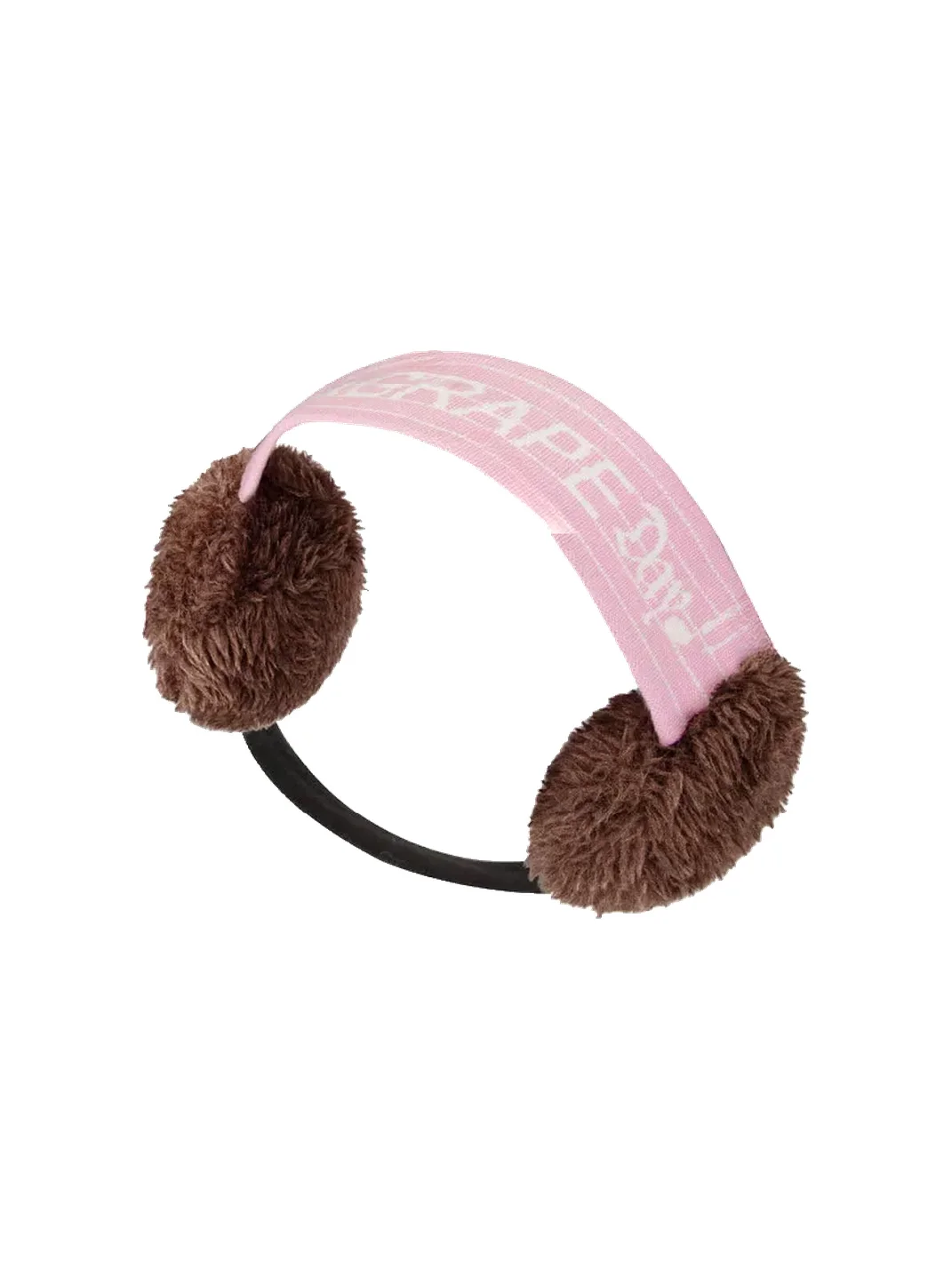 Grape online | Music Note Knit Furry Headband Earmuffs