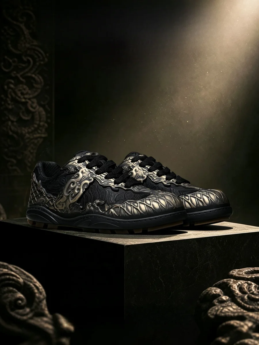 SGSX | Retro Armor Pattern Casual Sneakers - 3