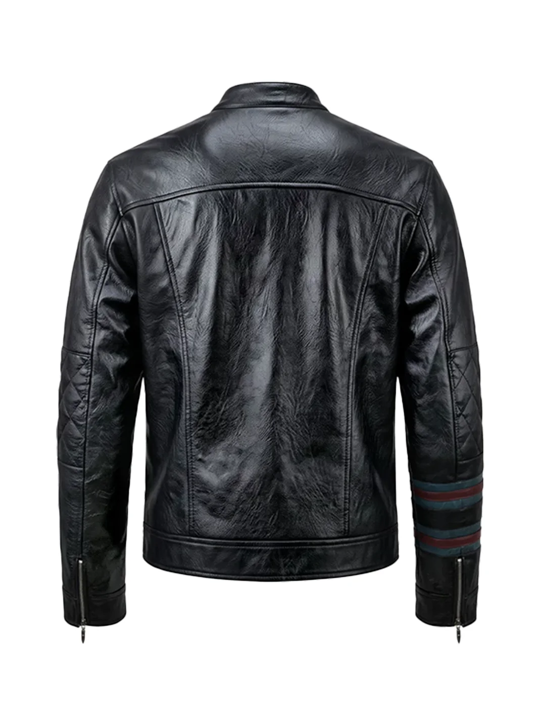 DND4DES | Colorblock Diamond Quilted Biker Jacket