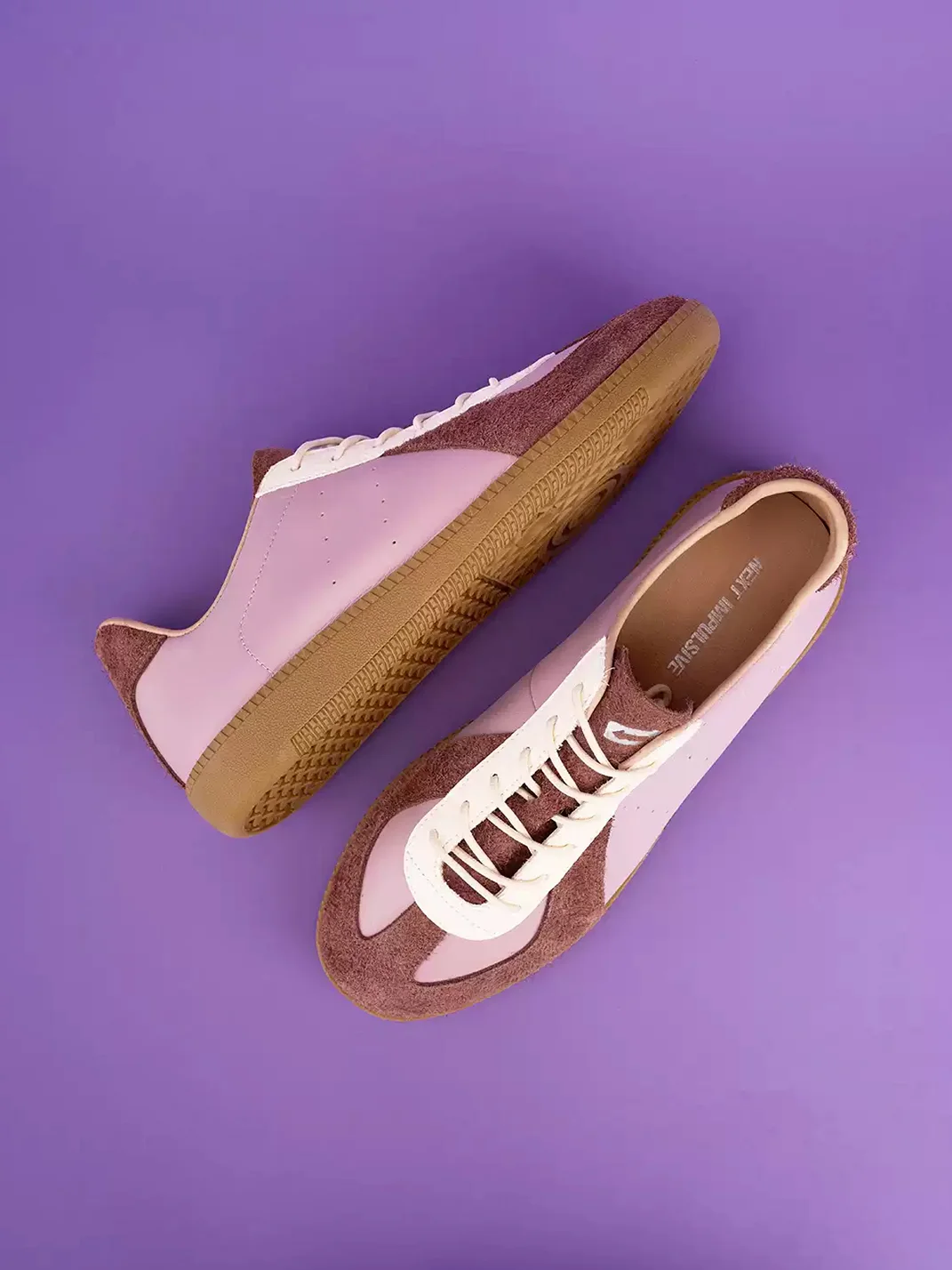 NEXT IMPULSIVE | Purple Low-Top Lace-Up Casual Sneakers