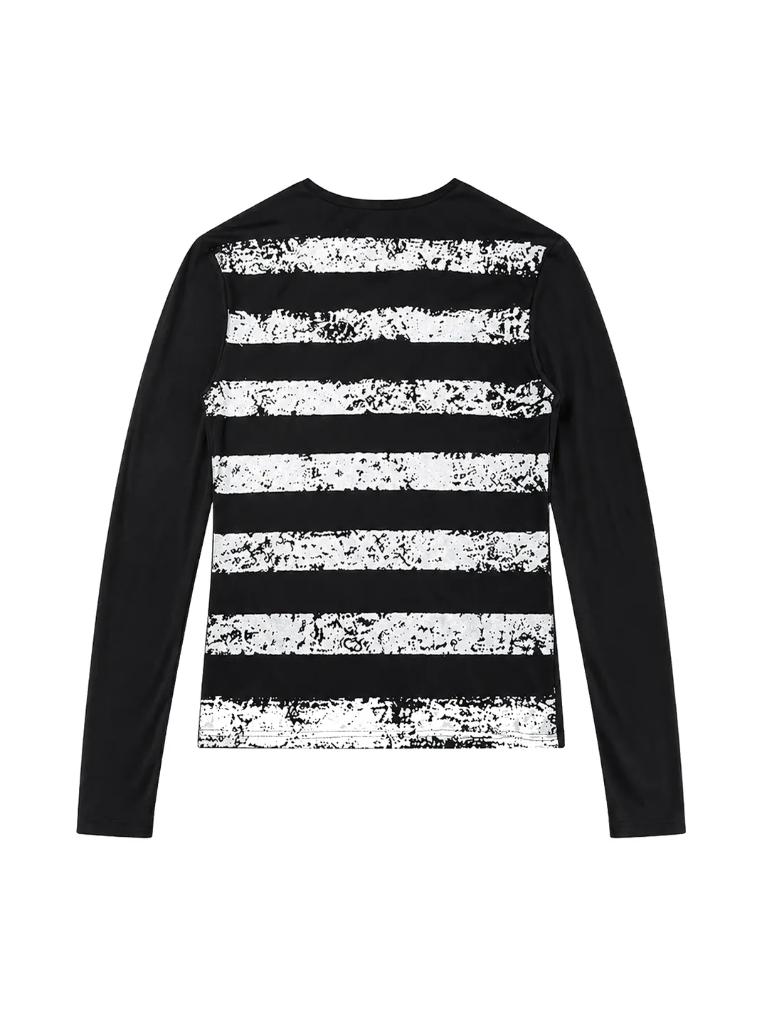 PAIKI | Retro Leopard Henley Long Sleeve Shirt