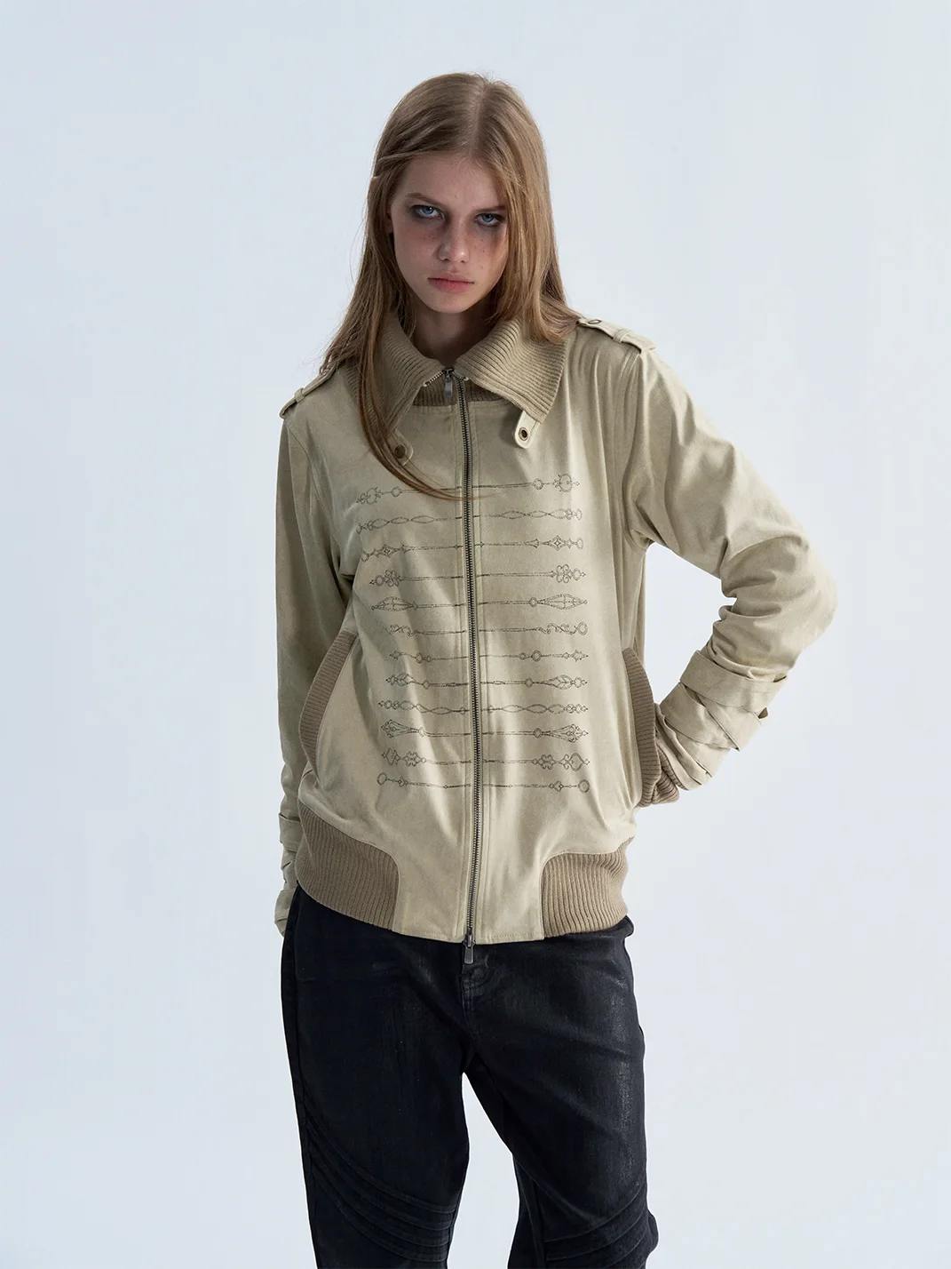 PAIKI | Napoleon Lace-Up Slim Fit Jacket
