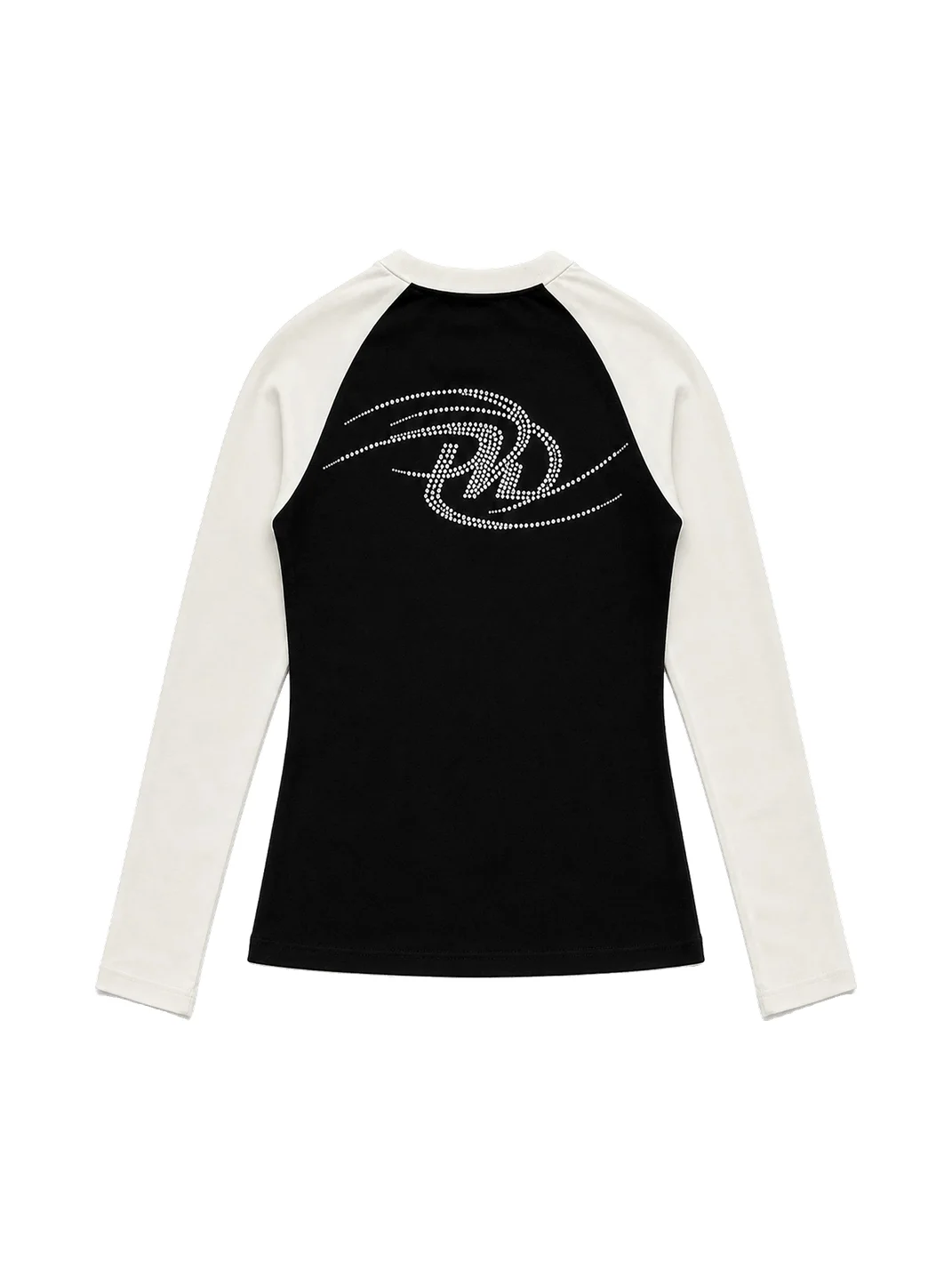 PAIKI | Rhinestone Wing Raglan Long Sleeve T-Shirt