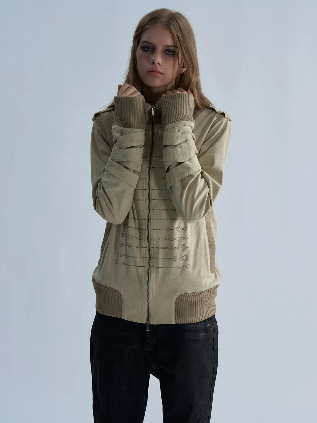 PAIKI | Napoleon Lace-Up Slim Fit Jacket