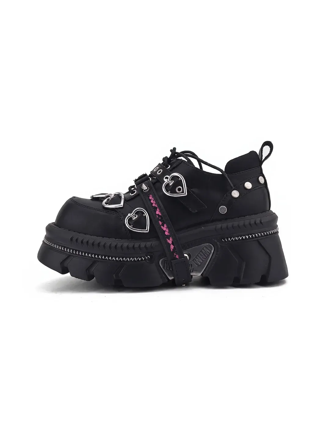 In lucky | Punk Chunky Platform Lace-Up Shoes