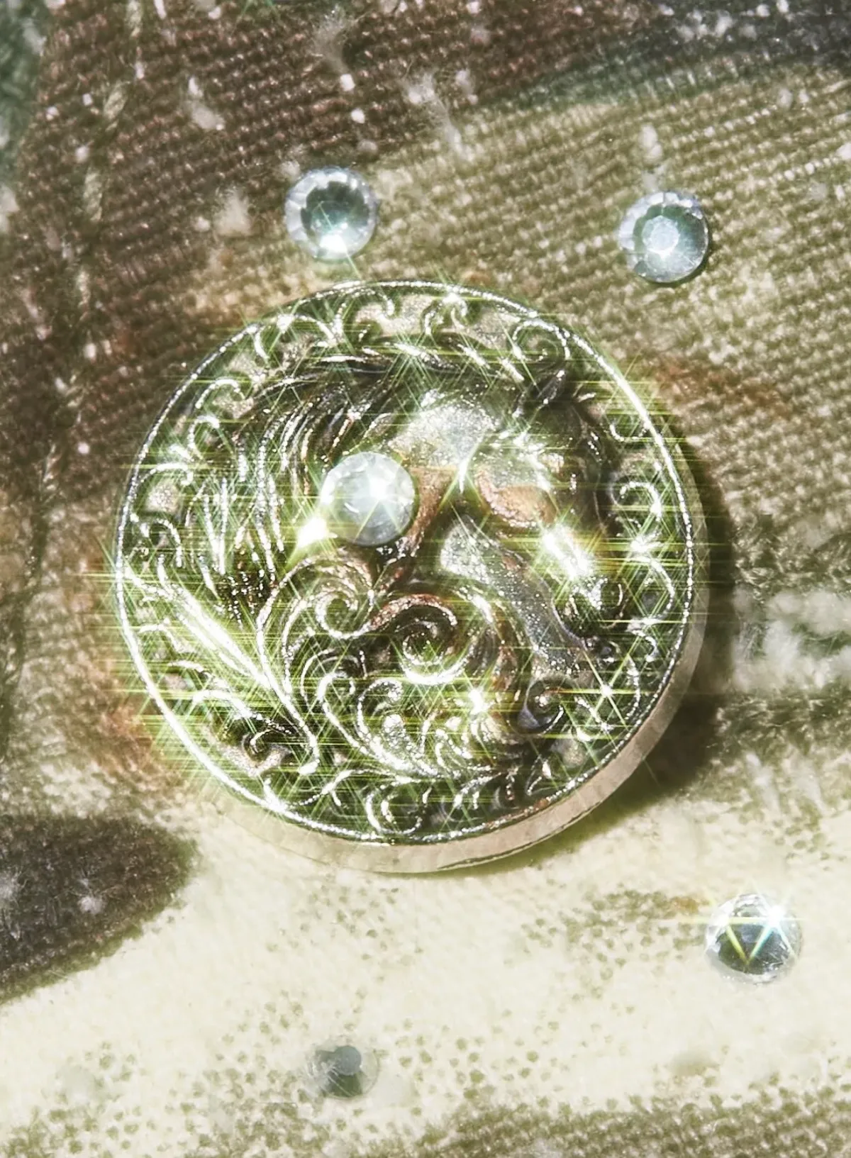 BE A DEVIL | 3D Printed Camo 18K Diamonds Cargo Pants