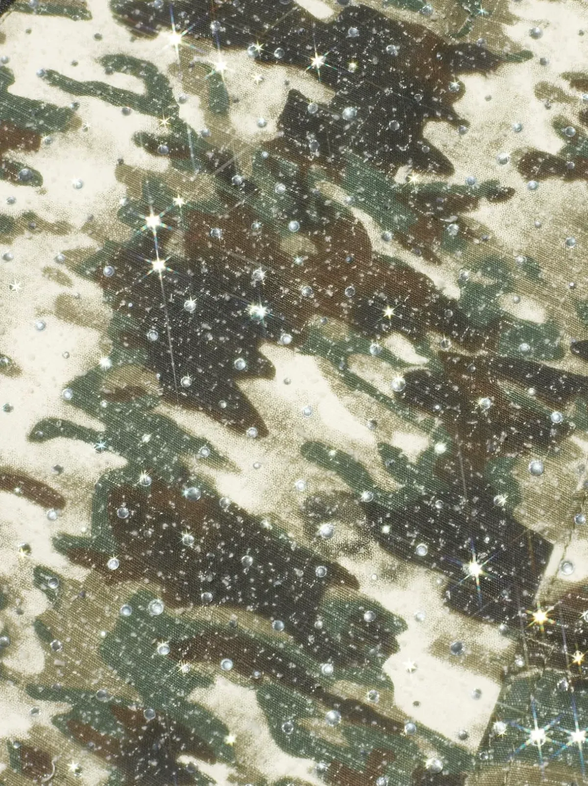 BE A DEVIL | 3D Printed Camo 18K Diamonds Cargo Pants
