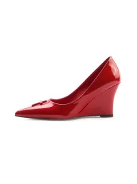 Colorful Bridge | Crucifix Pointed-Toe Wedge Heels