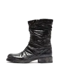 VOWPROGRESS | Washed Horsehide Combat Boxing Boots