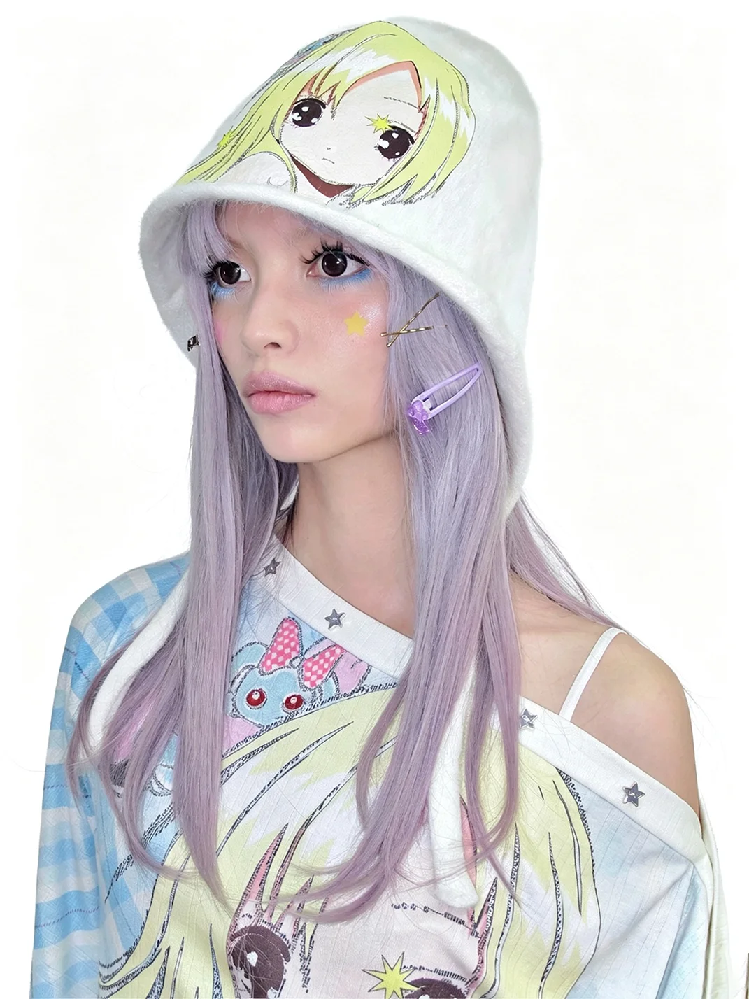 LIS CALLA | Anime Girl Print Knit Beanie