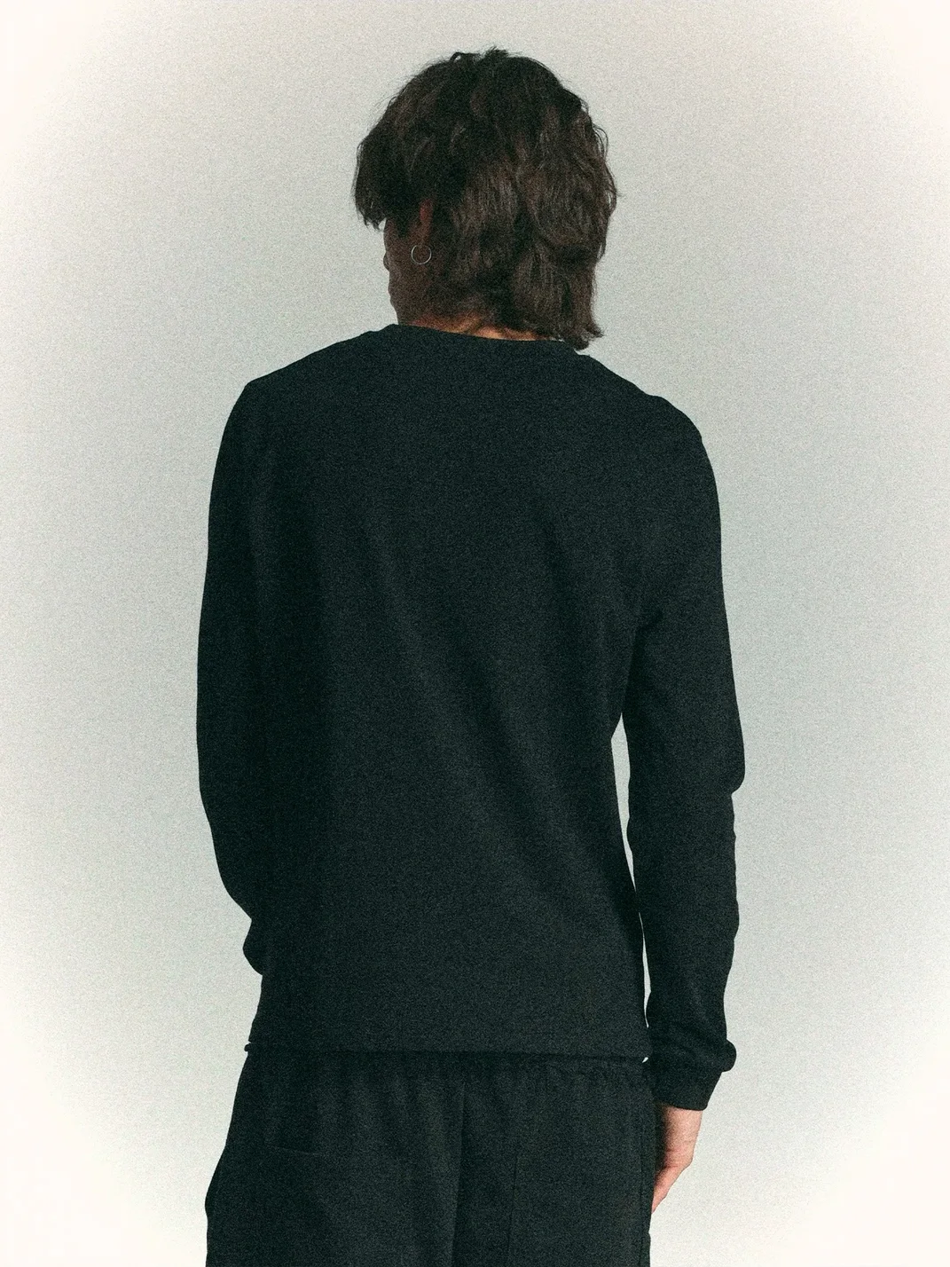 WASTED | Dropped Shoulder Cable Logo Long Sleeve T-Shirt