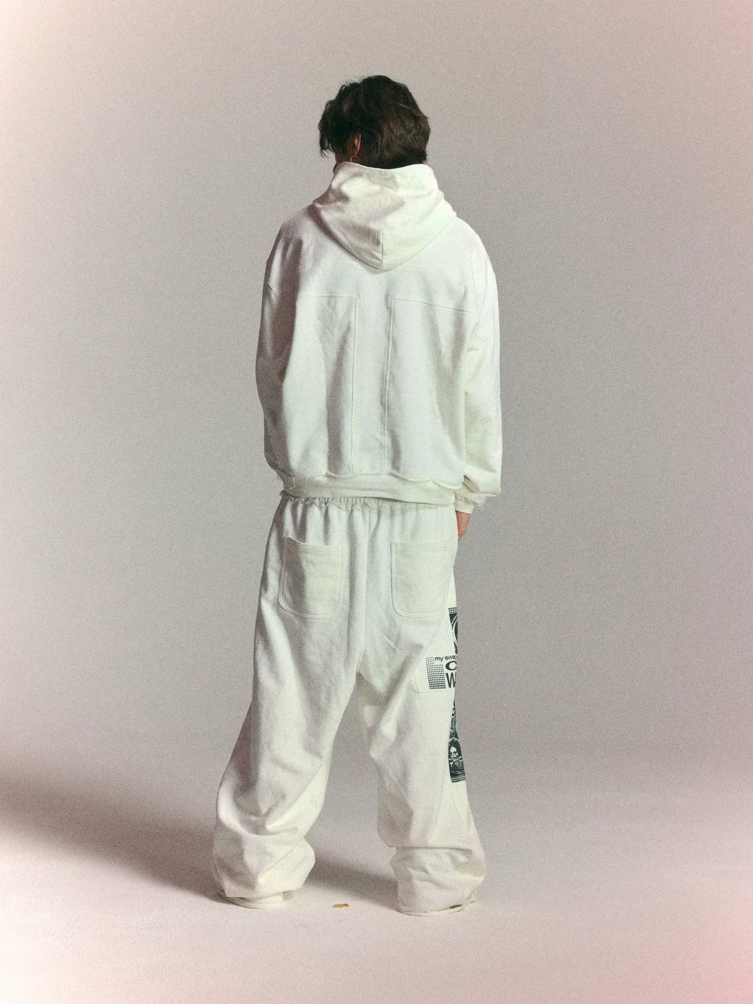 WASTED | Vintage Skull Cross Drop Shoulder Hoodie