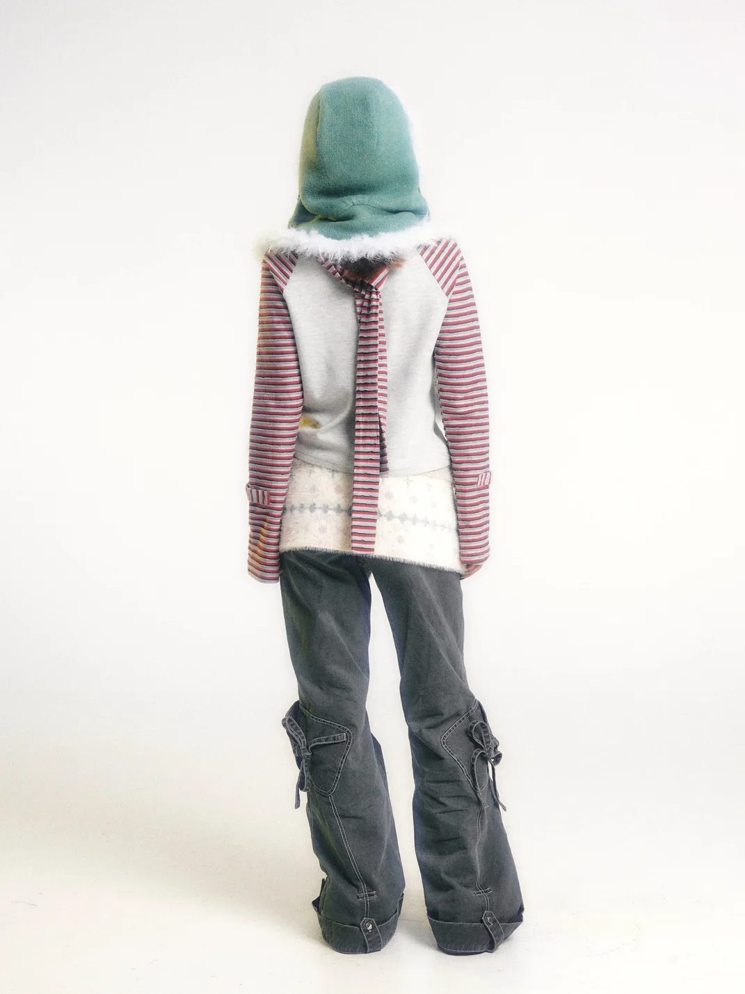 Eyeellike | Washed Twill Pleated Tie Pants