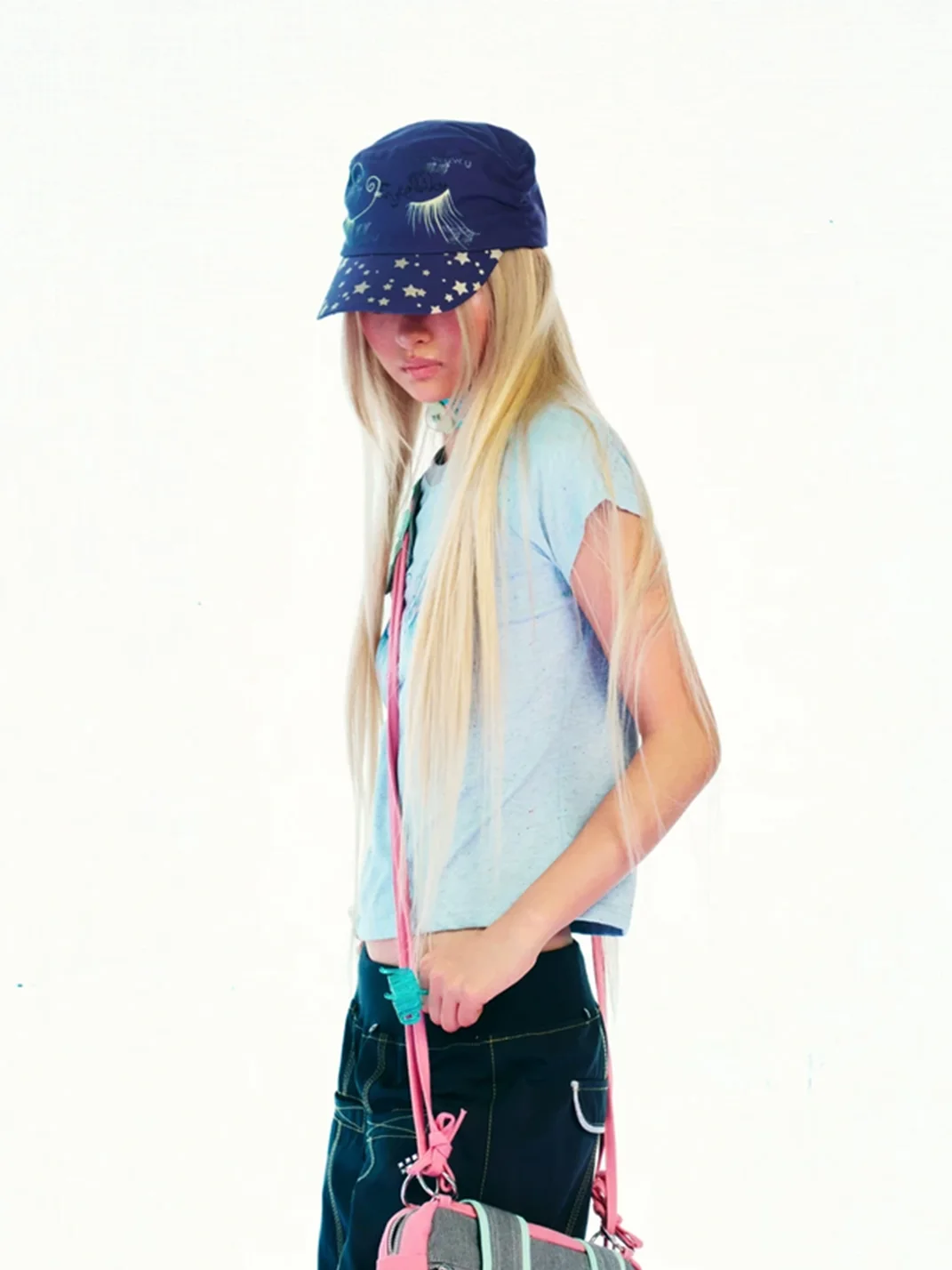 Eyeellike | Eyelash Star Print Flat Top Cap