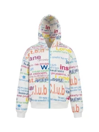 WASTED | Retro Punk Graphic Drop Shoulder Zip Hoodie