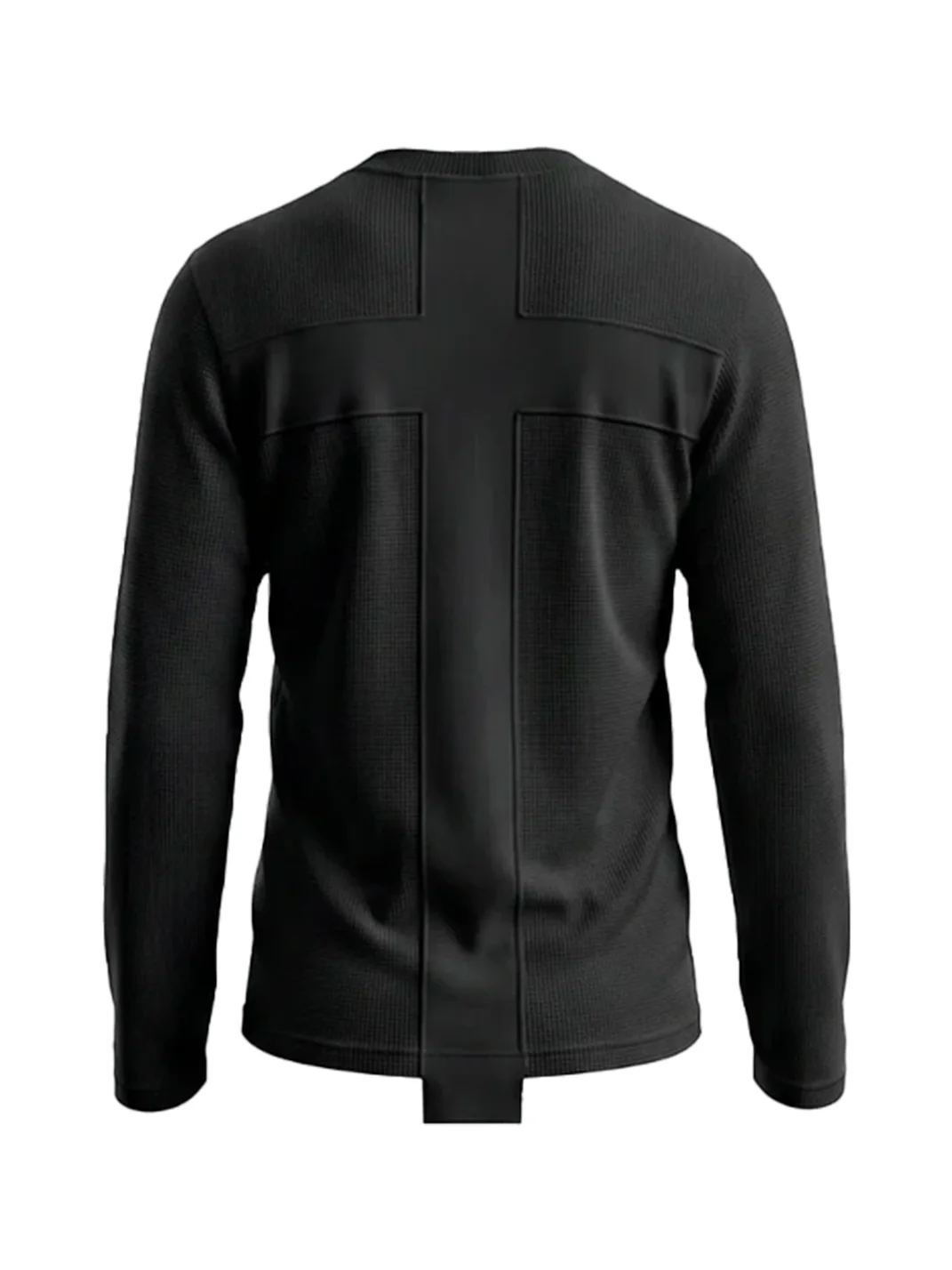 WASTED | Cross Skull Asymmetric Neck Slim Long Sleeve T-Shirt