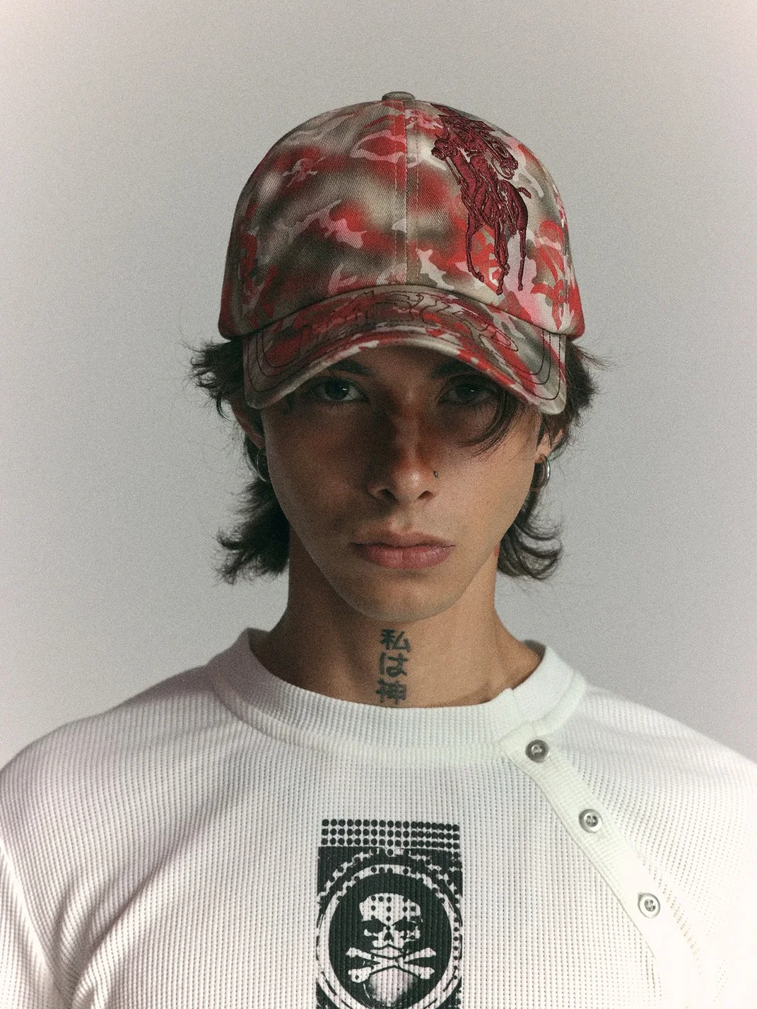 WASTED | Skull Gradient Camouflage Embroidered Baseball Cap
