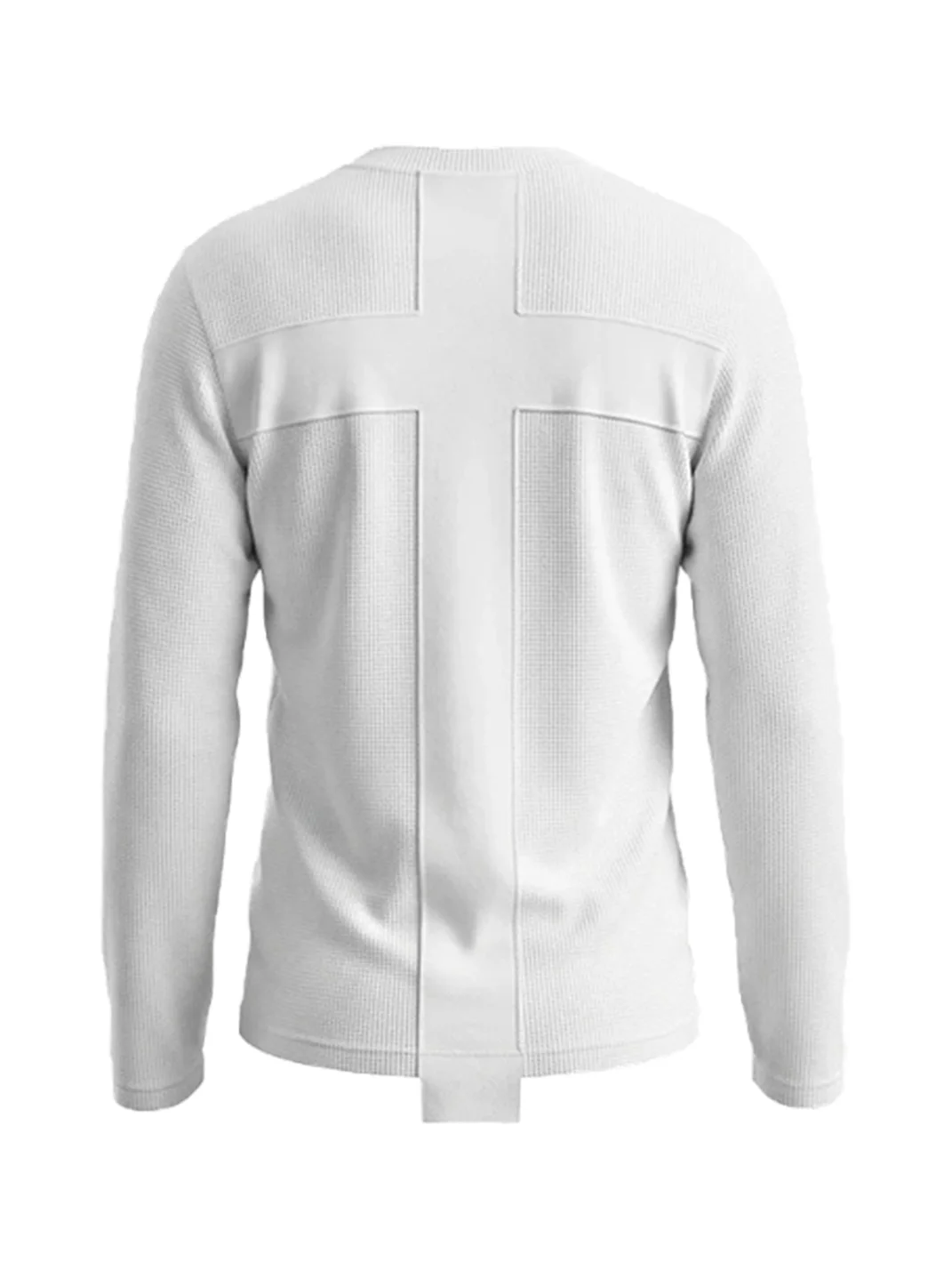 WASTED | Cross Skull Asymmetric Neck Slim Long Sleeve T-Shirt