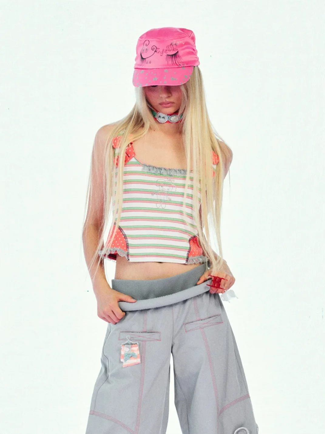 Eyeellike | Eyelash Star Print Flat Top Cap