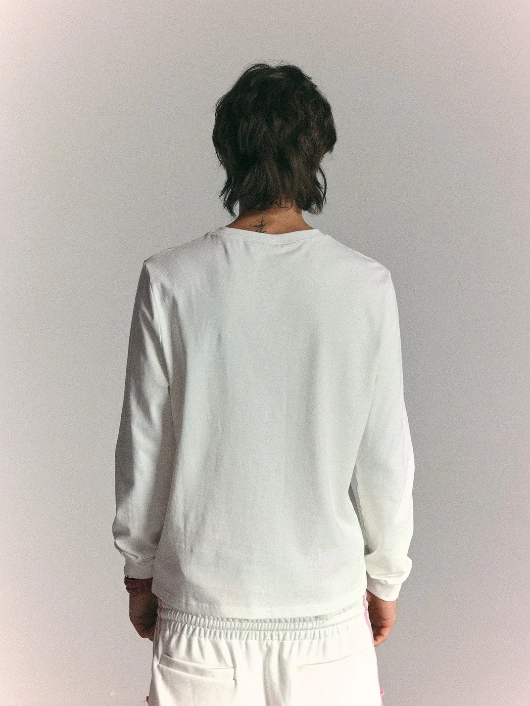 WASTED | Dropped Shoulder Cable Logo Long Sleeve T-Shirt