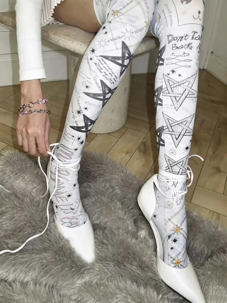 LIS CALLA | Star Over-The-Knee Socks - 4