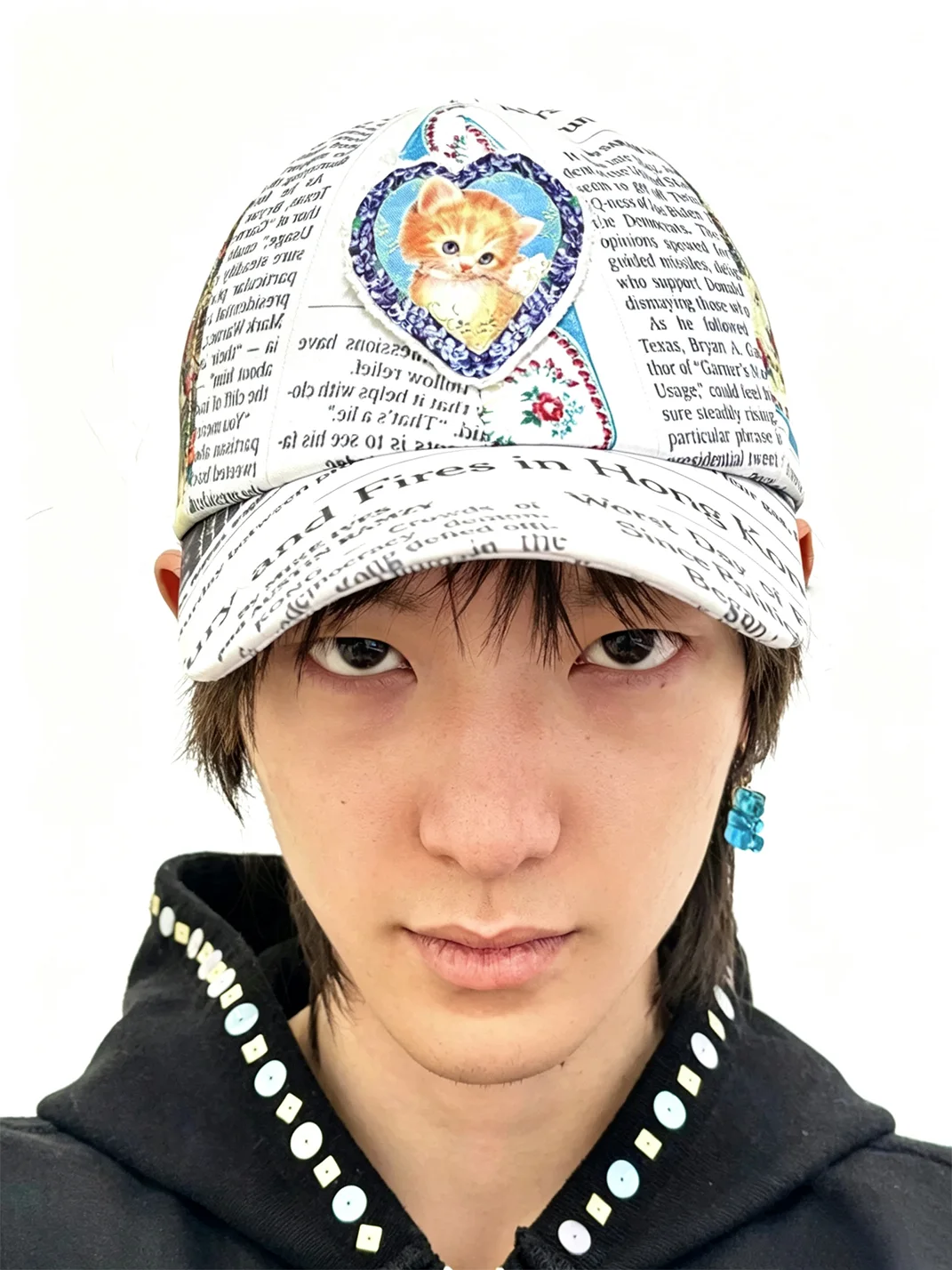 LIS CALLA | Cat Print Scarf Baseball Cap