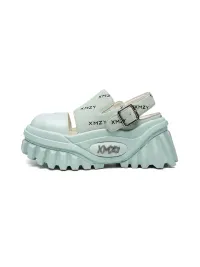 XMZY | Fashion Platform Summer Sandals-Green