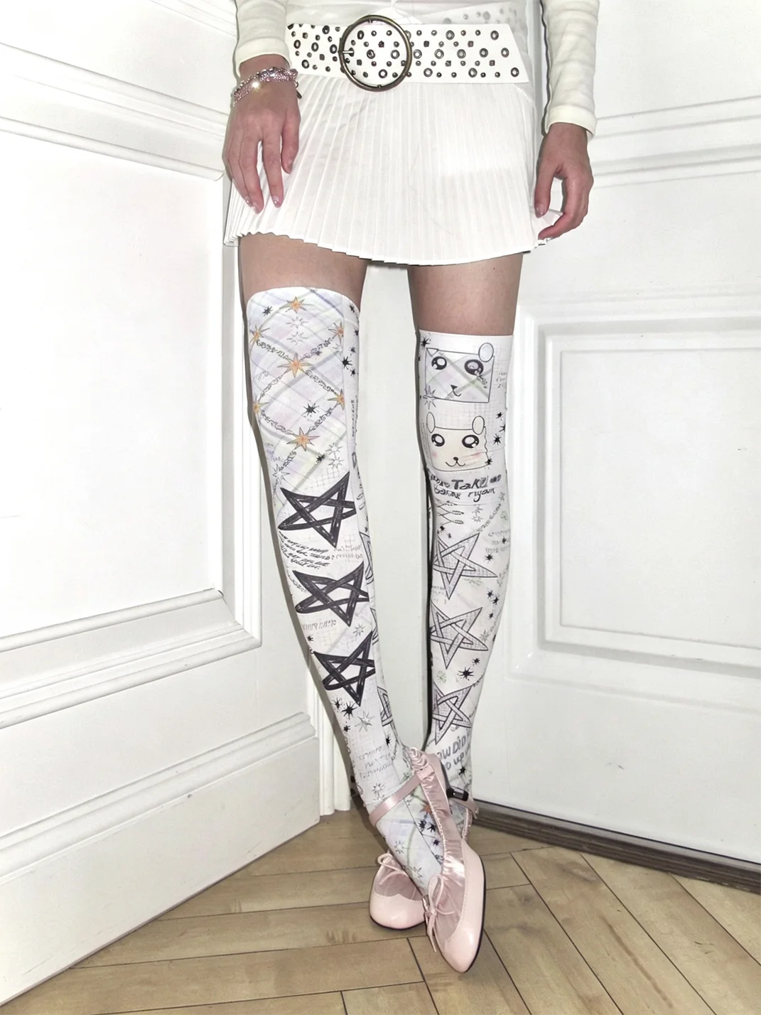 LIS CALLA | Star Over-The-Knee Socks