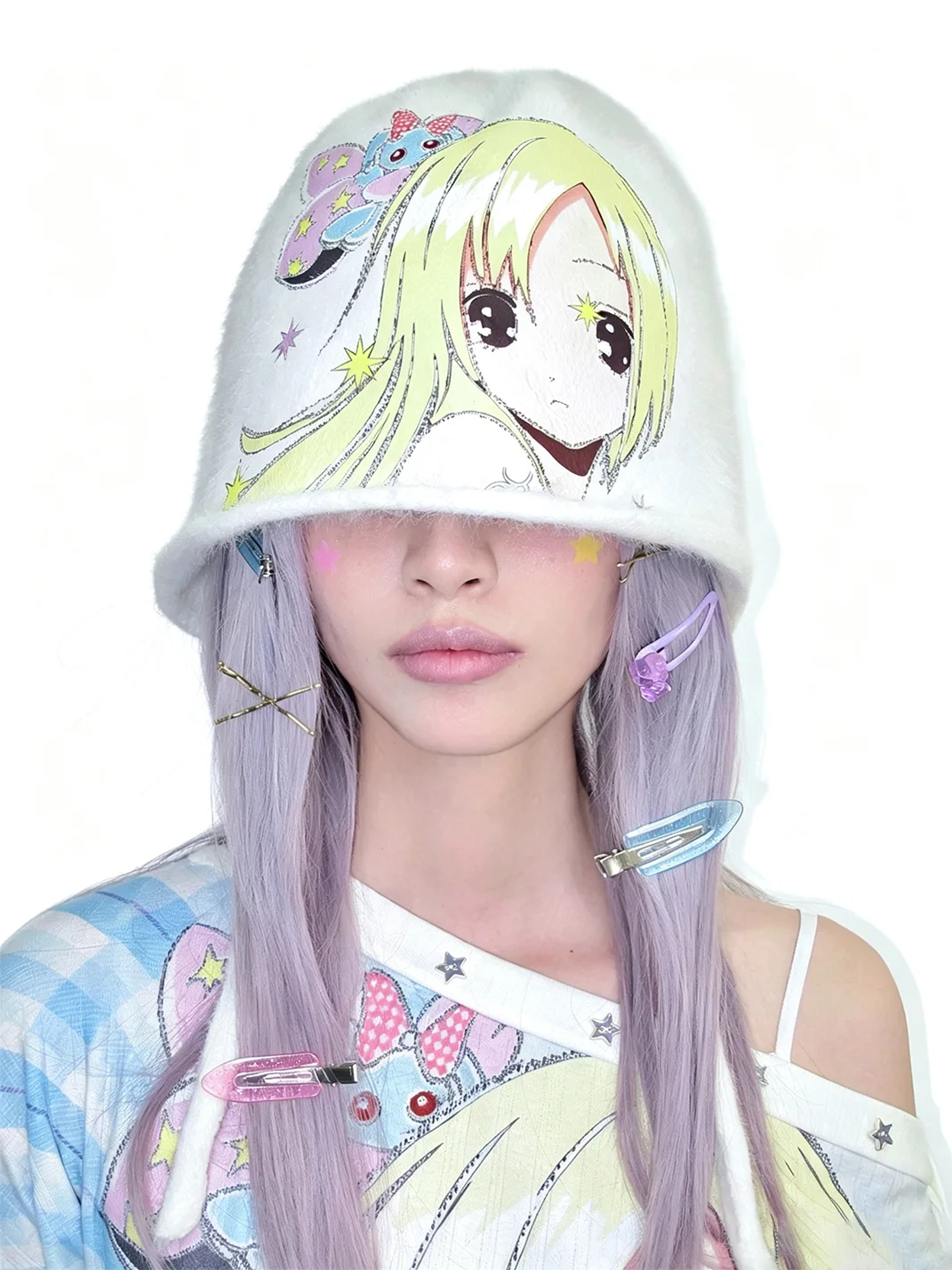 LIS CALLA | Anime Girl Print Knit Beanie