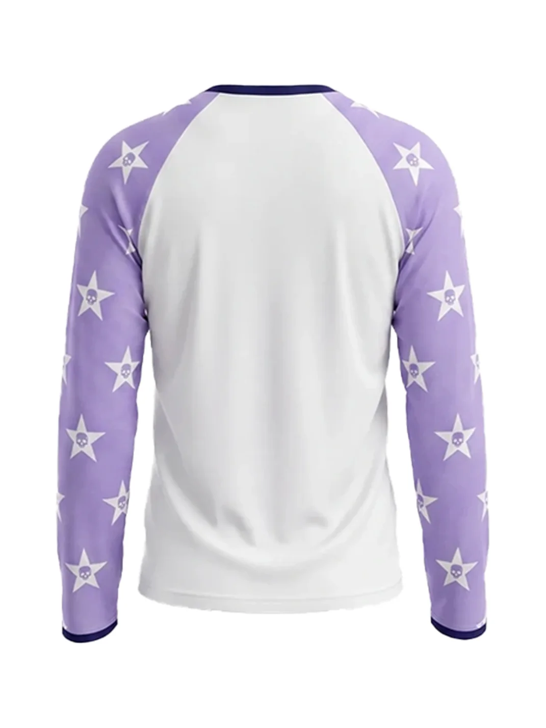 WASTED | Star Skull Contrast Raglan Long Sleeve T-Shirt