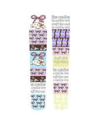 LIS CALLA | Hand-Drawn Cute Cat Illustration Mid-Calf Socks