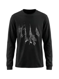 WASTED | Dropped Shoulder Cable Logo Long Sleeve T-Shirt