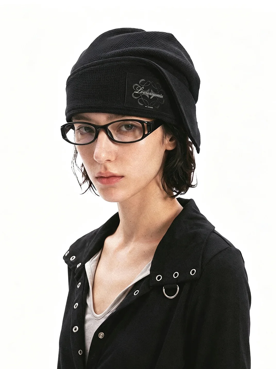 8LOME | Waffle Drape Knit Cap