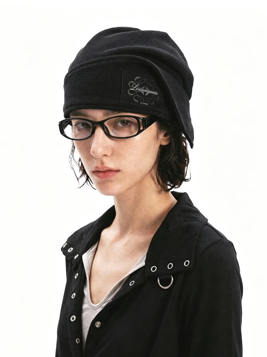 8LOME | Waffle Drape Knit Cap - 2