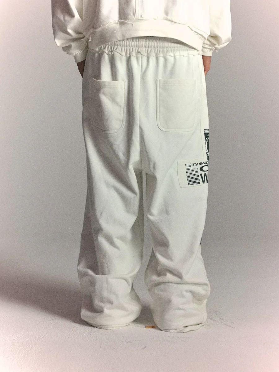 WASTED | Vintage Cross Patch Skull Horse Sweatpants - 3